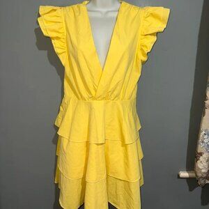 Boohoo women beautiful yellow summer dress